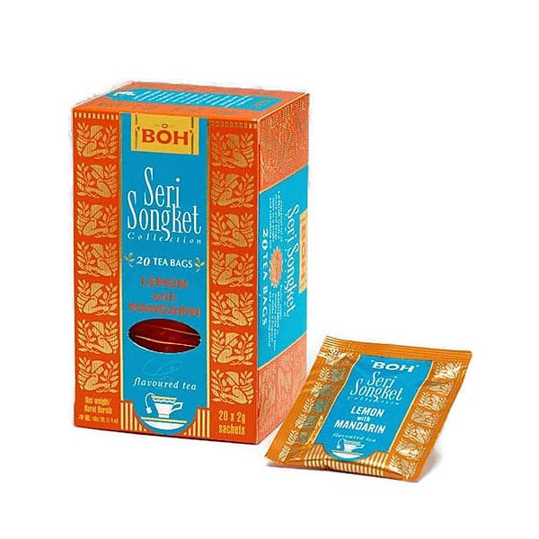 BOH® Schwarztee Zitrone und Mandarine - 20 Teebeutel à 2g