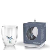 Creano Doppelwandiges ThermoGlas "Hummi" | 250ml | Blau